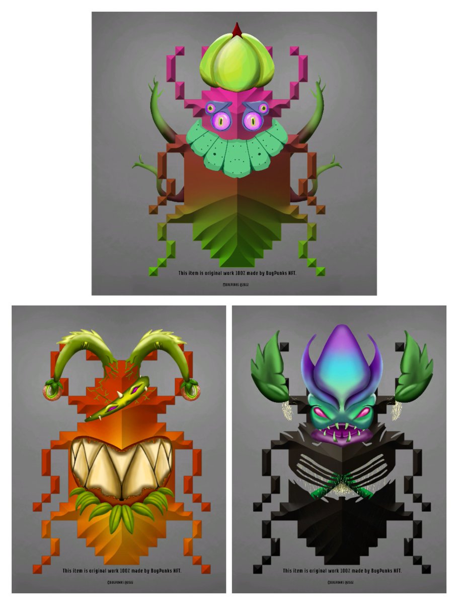 BugPunks_Gate's tweet photo. The real original art on https://t.co/bFZzh4q9oj NFT Marketplace .
#BugPunks #NFTs #NFTdrop #NFTCommumity #NFTProjects #NFTGame https://t.co/J6AnAX5ysR