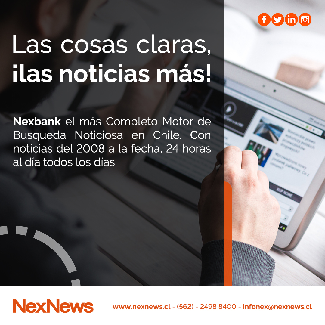 NexNewsOficial's tweet image. El buscador más poderoso de Chile 👌.
Nexbank, el buscador en donde encontrarás lo mejor en noticias.

Contáctate con nosotros para más información de nuestros servicios😄

#socialmediatracking #socialmedia #mediatracking #analisisdemedios #chile #mediosdecomunicación #agencias