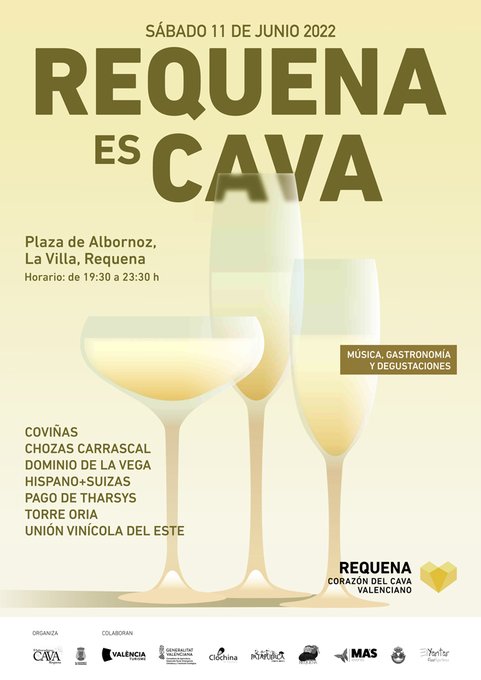 AgroNewsCV's tweet photo. 'Requena es cava', un evento para potenciar la imagen de calidad de los cavas valencianos. No te lo pierdas, el 11 de junio en Requena. Buenos cavas y buena gastronomía

https://t.co/w8sQdsEUbV https://t.co/mNFNCIld4q
