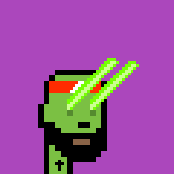 We are going to explain the rarities of the traits of this #SyscoinPunk:

Background➡️Purple(5%)
Skin➡️Zombie(20%)
Accesories➡️Tattoo(30%)
Eyes➡️Green laser Eyes (5%)
Head➡️ Orange Headband(6,66%)
Mouth➡️Black Beard(10%)

#Syscoin #SYSARMY  #NFTGiveaway  #NFTCollection $SYS