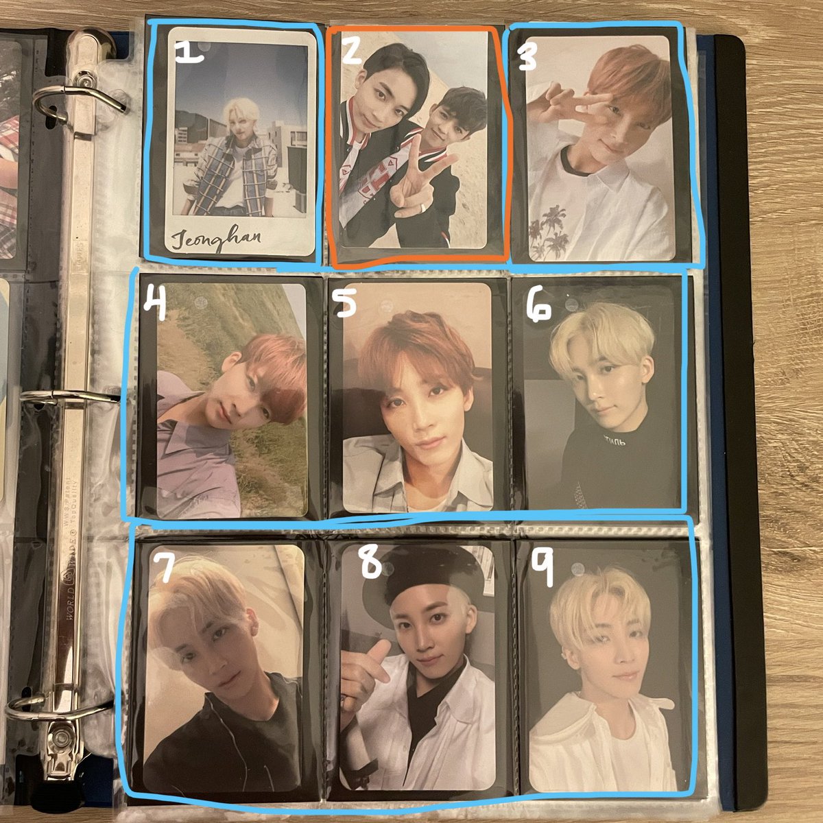 hanniehug's tweet photo. seventeen jeonghan wts sale

blue $8 orange $6
— only selling in usa/can right now
— usa shipping $1 canada shipping $1.50
— when messaging, please send post and give number(s) of the cards you are interested in, thank you!
— will send videos/proof of pcs in dms :) https://t.co/AJYxj4uaiJ