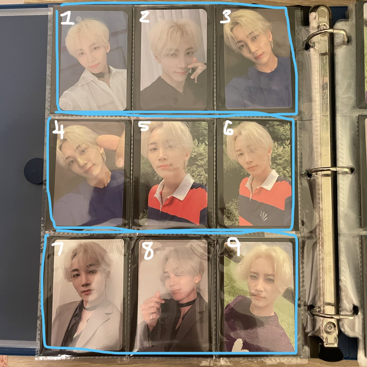 hanniehug's tweet photo. seventeen jeonghan wts sale

blue $8 orange $6
— only selling in usa/can right now
— usa shipping $1 canada shipping $1.50
— when messaging, please send post and give number(s) of the cards you are interested in, thank you!
— will send videos/proof of pcs in dms :) https://t.co/AJYxj4uaiJ
