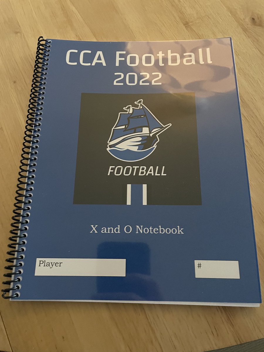 CCAClipperFB's tweet photo. A very big thank you to @DKetchum913 for our 2022 CCAFB Team Workbooks!

Coaches: We would highly recommend you reach out to Dan if you are interested in something like this for your program!!!

🔵🏈⚪️

#TSD // #RaiseTheSails https://t.co/CRxcyQjZZb