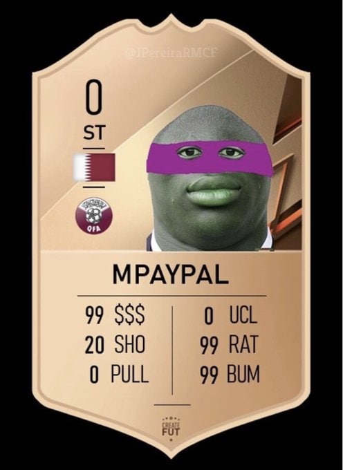 TrollFootball's tweet photo. Mbappe's FIFA 23 card leaked https://t.co/0GdWOVAlmu