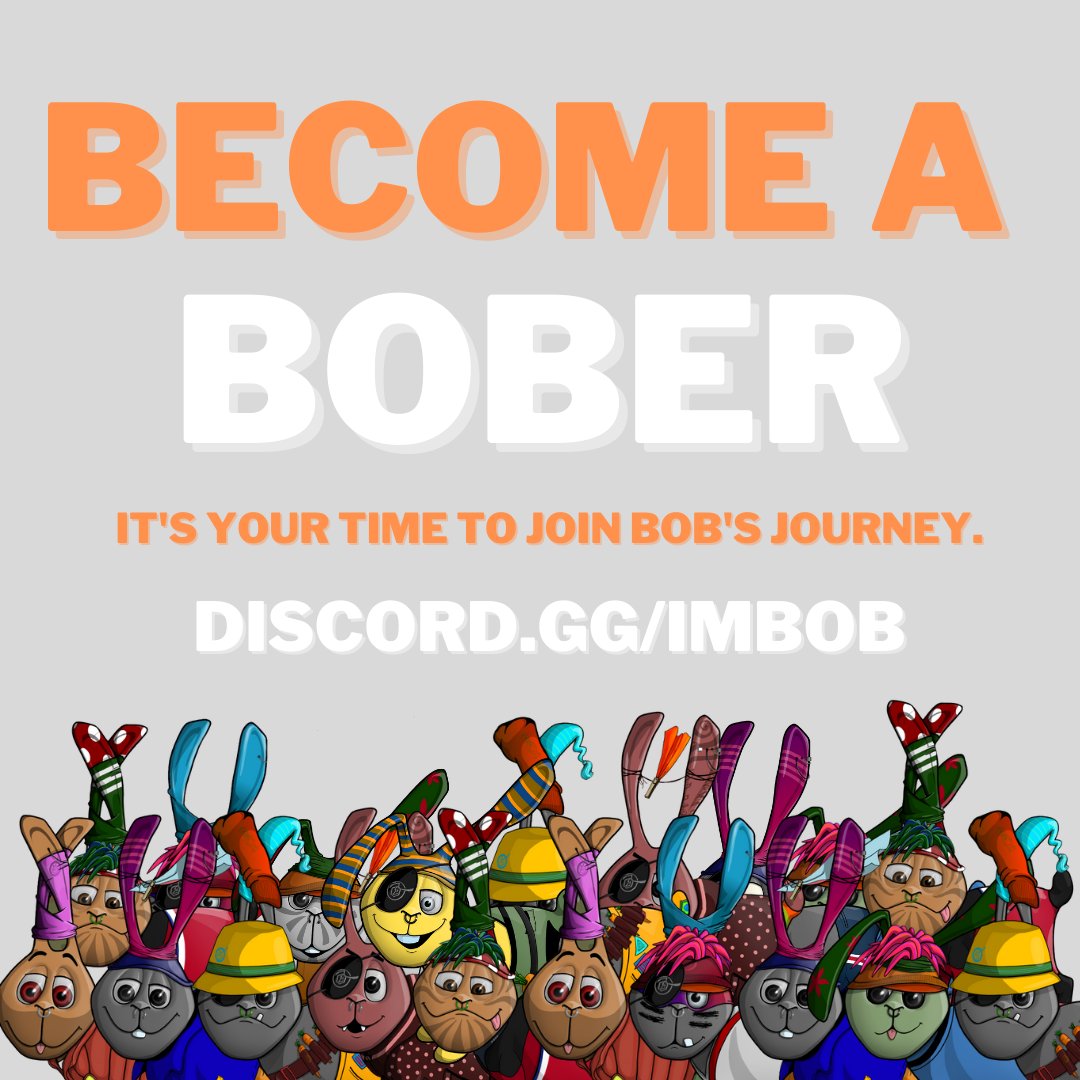 imbobnfts's tweet photo. 🥕BECOME A BOBER 🥕
🥕Mint Jun 4th, 12:00PM EST🥕
📅Add to Calendar: https://t.co/ebEkuN8gVg
✅Join the waitlist: https://t.co/8r7hW2bT1E
✅Join via Discord: https://t.co/95a5US2Xme
#NFTCommunity #NFT #NFTs
@PREMINT_NFT #moonbirds #Doodles #afterhack #strong #discord #premint https://t.co/OqIbKLlivm