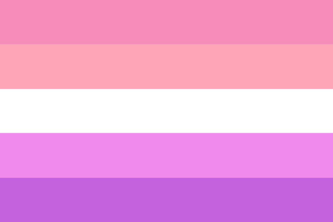 Yaoifrontshots69 on X: INTRODUCING: the rose quartz lesbian flag! this is  a lesbian flag that can be used by any lesbian that is also acespec! happy  pride to all ace lesbians mspec