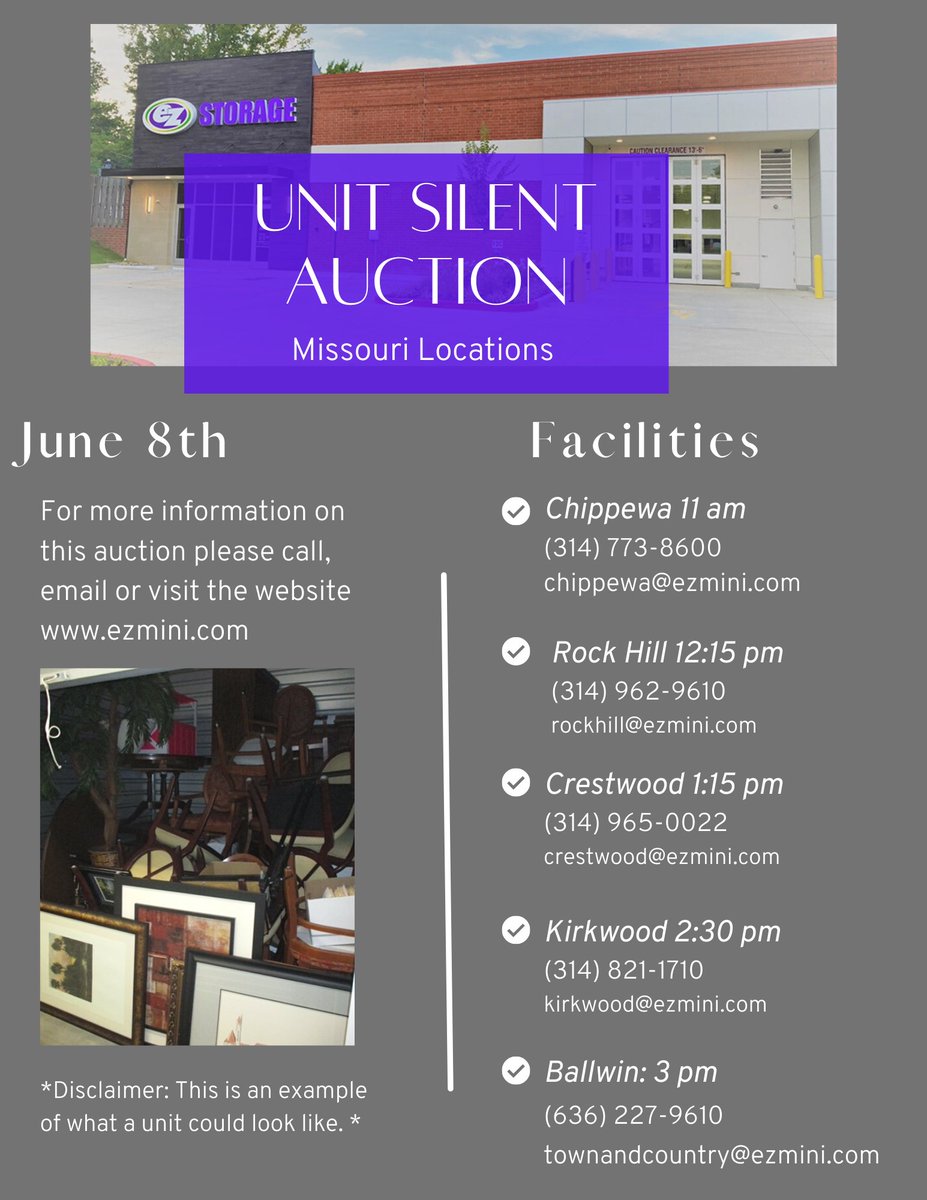 EZStorageSTL's tweet photo. #auction #ForSale #storage #Buy #Deals #TREASURE https://t.co/alSIVsTICI