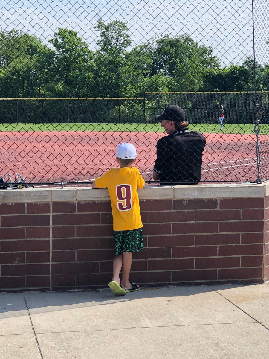 Kid: Can you tell me what it takes to be an umpire? 
Umpire: A big heart and a lot of love for the game. #BehindTheStripes 😊⚪️⚫️🔥 <a href="/GrandParkSports/">Droplight Grand Park Sports Campus</a> <a href="/umpattirecom/">Ump Attire</a> <a href="/UmpsCare/">UmpsCare ⚾️</a> <a href="/GrumpUmp/">Grump Ump</a> <a href="/triplecrownspts/">Triple Crown Sports</a> <a href="/Ddevilssoftball/">Dirt Devils Softball</a> <a href="/LegacyLegendsS1/">Legacy & Legends Softball</a> <a href="/LFCollegeSB/">Lake Forest College Softball</a>