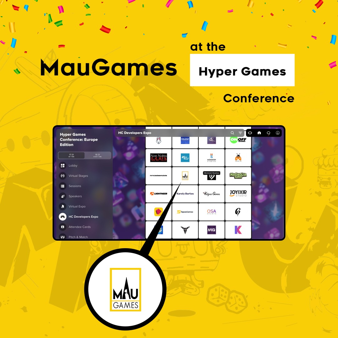 MAUGameStudio's tweet photo. It was a pleasure attending the Hyper Games conference, Euro Edition, and getting to know some of the great developers and impressive publishers in our current day and age. 
#hyperGamesConfrence #EuroEdition #maugames. https://t.co/aEHIphmZLj