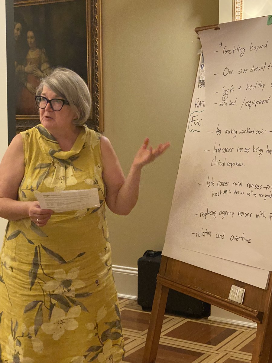 CFNUPresident's tweet photo. Nurses r saying how can I mentor in these working conditions—late career nurse programs are needed @TracyZam @SUNnurses at National Summit @CFNU #NursesMatters https://t.co/B44DHzGjx3