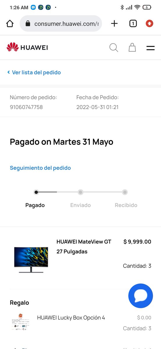 DaveMpDD's tweet image. #HuaweiNoCumple realice una compra el día de hoy en la web de 
@HuaweiLatam seguido; me enviaron mi factura CFDI a mi correo electrónico pues mi pago con TDC se confirmo de manera exitosa. Sin embargo mi compra fue cancelada sin ningún motivo. 
@Profeco defiende al consumidor!