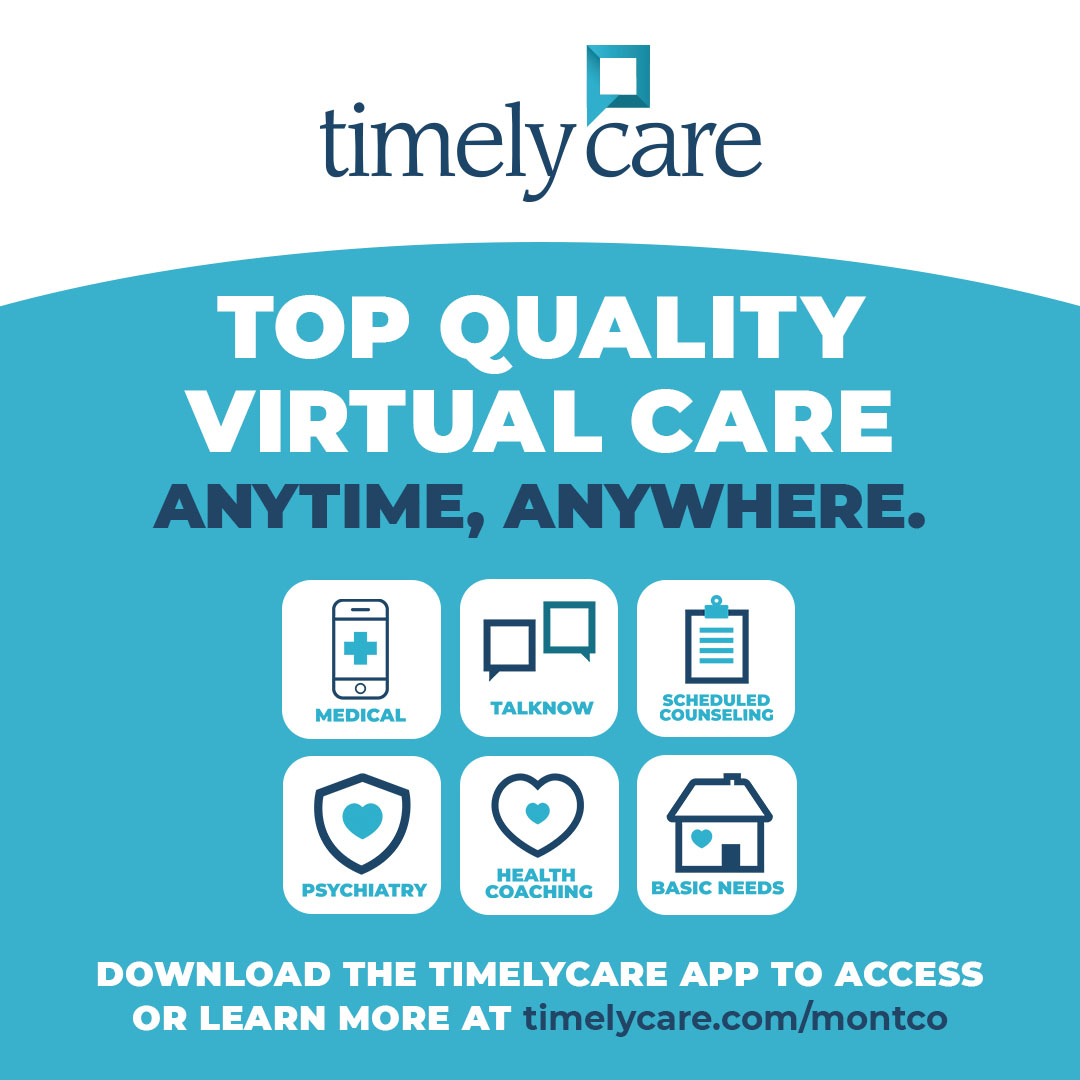 mccc's tweet photo. We're excited to announce that enrolled MCCC students have free access to top-quality medical and mental health care 24 hours a day, seven days a week, through a virtual service provided by TimelyCare.

Learn more ➡️ https://t.co/1RwPwGMIfu

#PACommColl #MontcoFamily #Telehealth https://t.co/PHnMVs0gBd