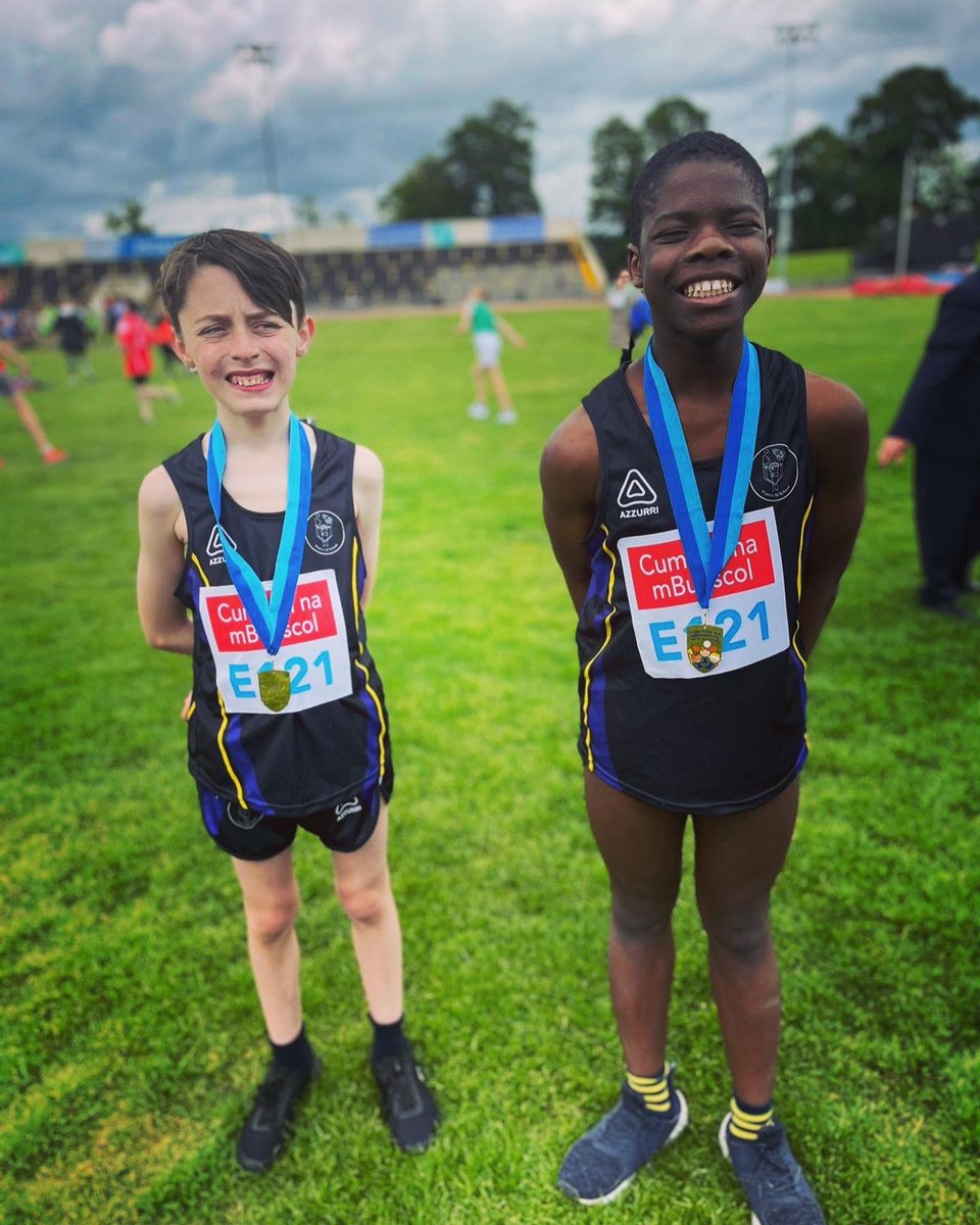 FrancisStSchool's tweet image. Our Athletics team, The Franner Flyers, had a great time in Santry on Monday and we even brought some medals home with us, 1st and 3rd place! 🥇We are so proud of our boys! #franner #athletics