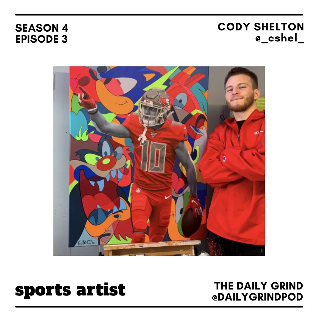 dailygrindpod's tweet photo. Good Afternoon #DailyGrinders 

Today we got a new episode featuring special guest speaker @c_shel2 

Cody Shelton is an amazing artist , check out the links below to see what keeps Cody on his #DailyGrind 👇

Spotify: https://t.co/3OkA4CsxzR
Apple: https://t.co/HHPWttmtB9 https://t.co/CqjSZ5F83s