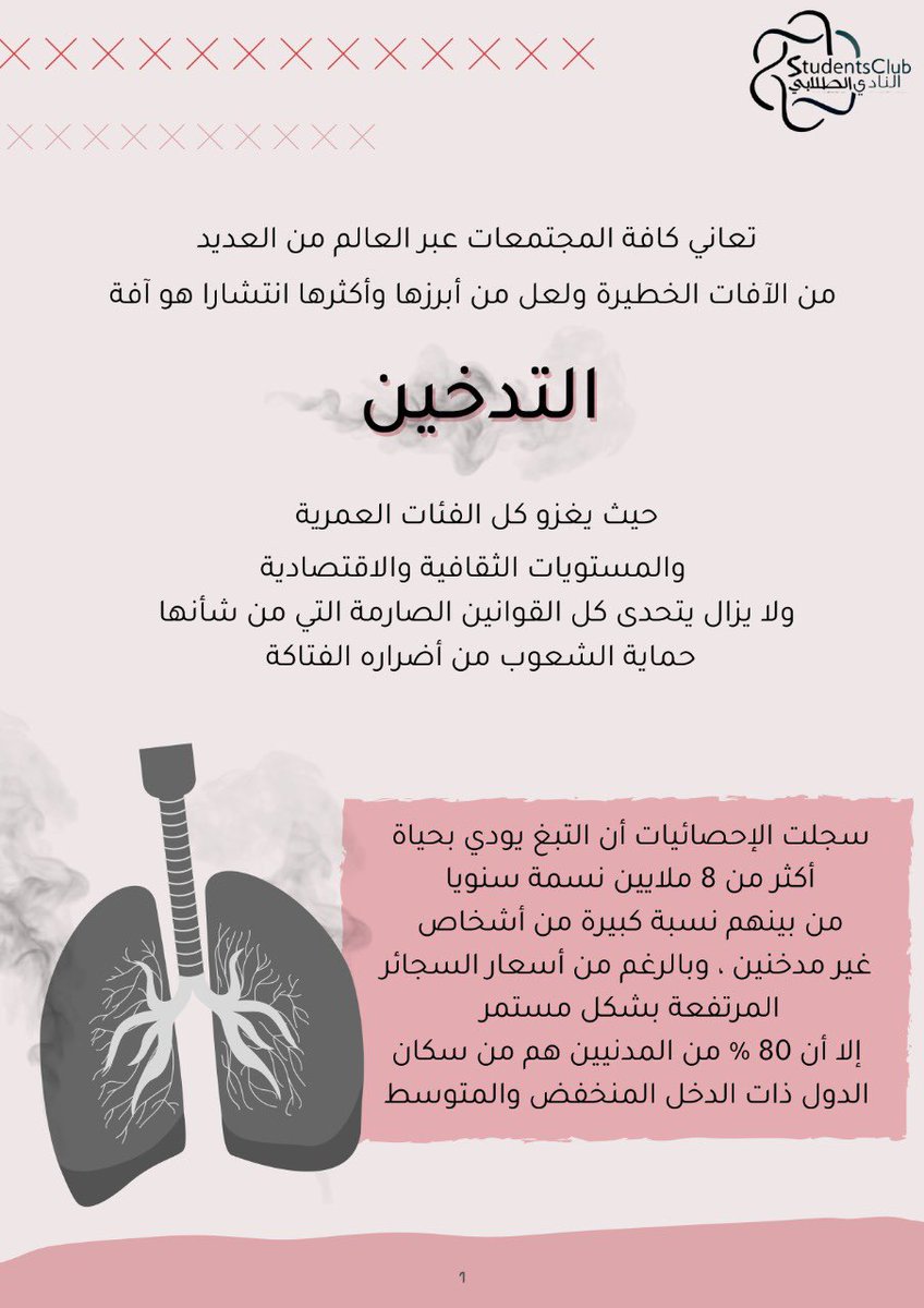 SCKAUH's tweet photo. #اليوم_العالمي_لمكافحة_التدخين https://t.co/KZXExeYnbL