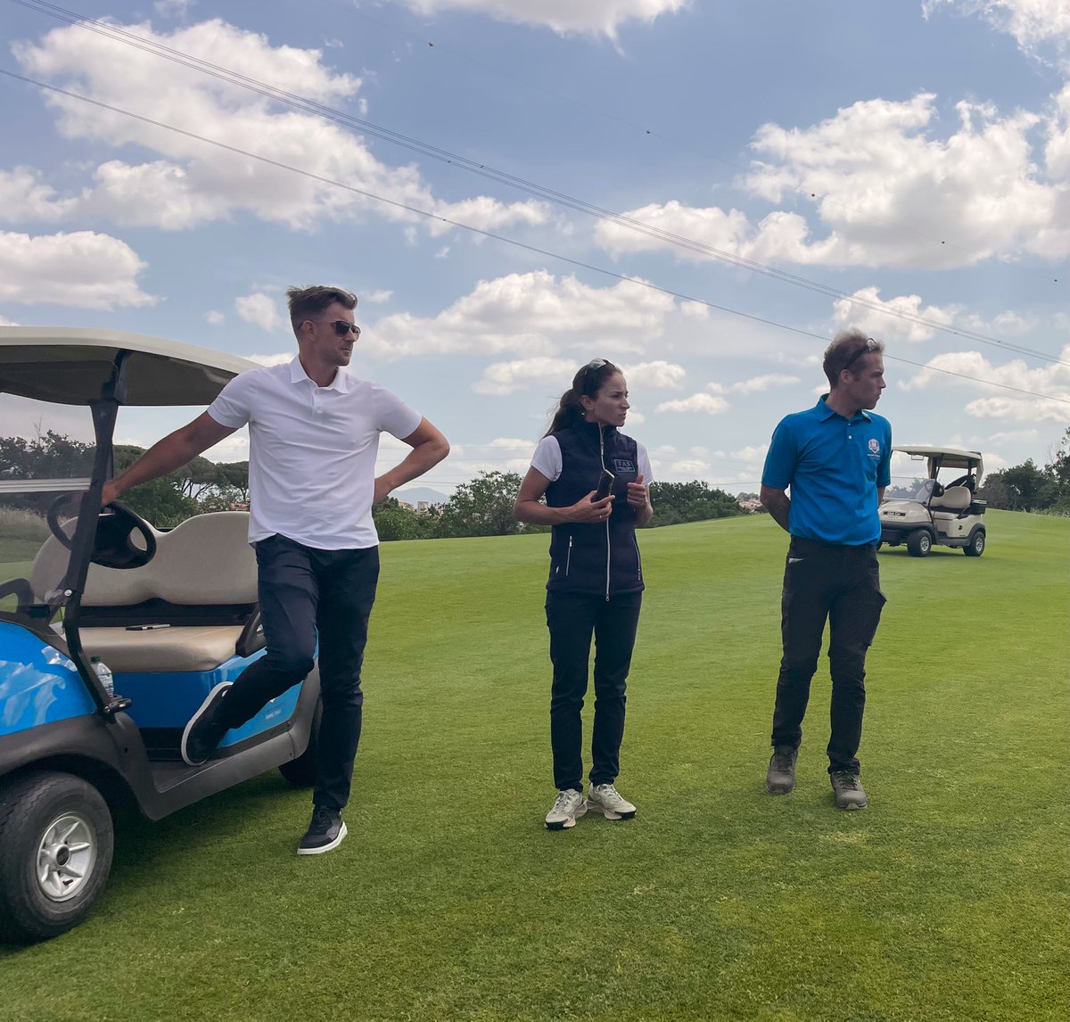 Lara__Arias's tweet photo. An unforgettable day with the Captain and the Vice Captains at Marco Simone. Ryder Cup is coming Rome! https://t.co/wV7D9GMSsS