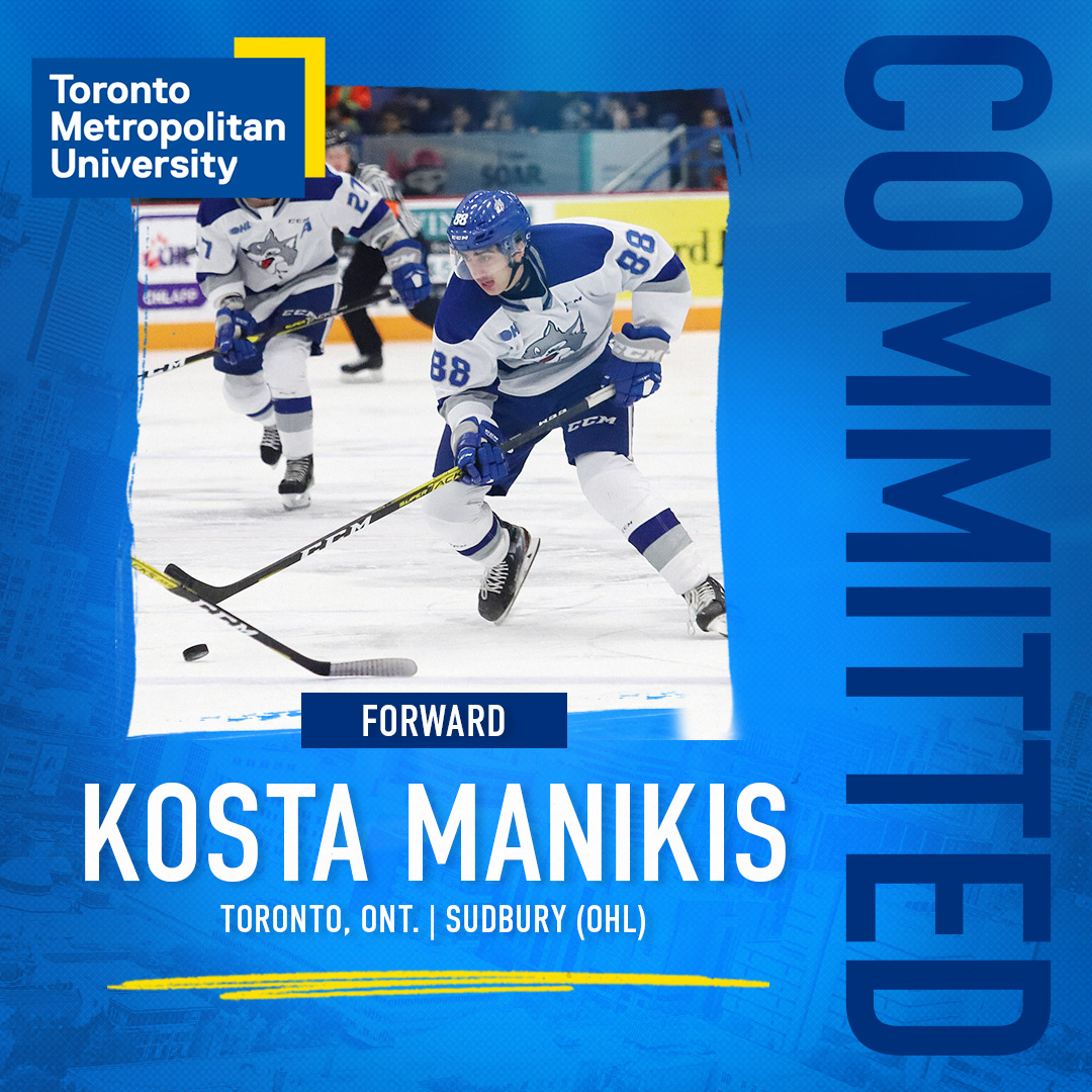 M🏒 | @ramsmhockey adds Kosta Manikis as the first recruit for the 2022-23 season!

Manikis spent the last two seasons with the OHL's <a href="/Sudbury_Wolves/">Sudbury Wolves</a>.