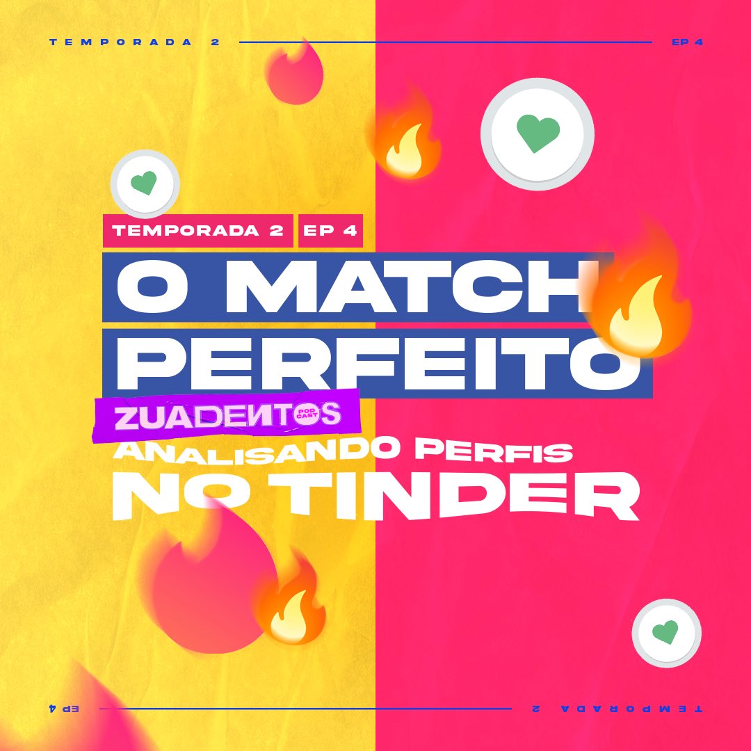 A nossa análise de perfis do tinder e afins se uniu com as maiores marmotas que encontramos nos apps de relacionamento 🤡

Vem de play que o novo episódio já tá disponível nas principais plataformas de streaming. 

#zuadentos #podcast #streaming #tinder #app