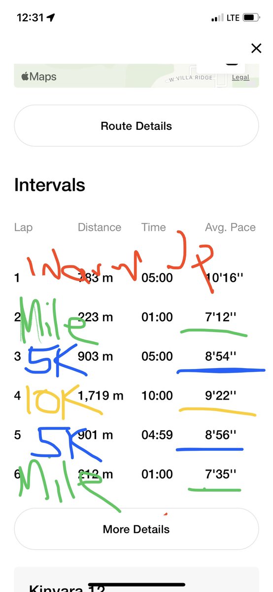 TroyTilly's tweet photo. Did a decent job hitting different paces on this Power Pyramid workout. Maybe a little gassed for the last interval. I blame the donuts. #nikerunclub https://t.co/GhCrH9watV