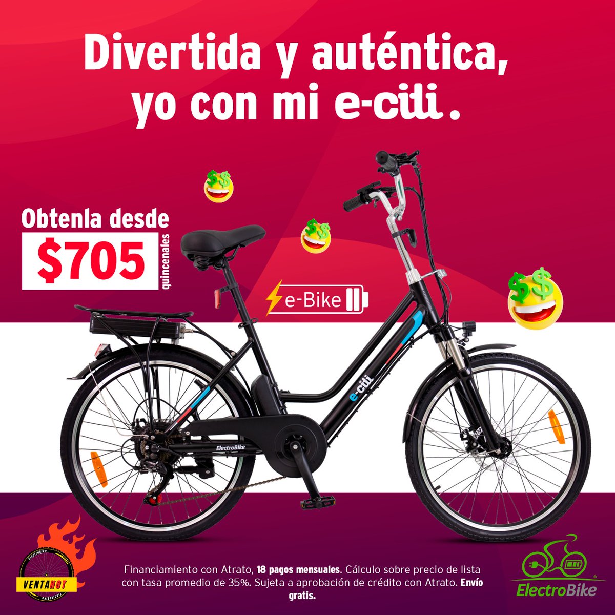ELECTROBIKE_mx's tweet photo. Últimas horas del #HOTSALE para moverte de forma inteligente en la #Ciudad . 

Que no se te escapen los descuentos en #BiciEléctricas

#ElectroBike #ElectroBici #MejorEnBici

#CompraHoyyPagaDespués https://t.co/rh4LKiGuZZ
