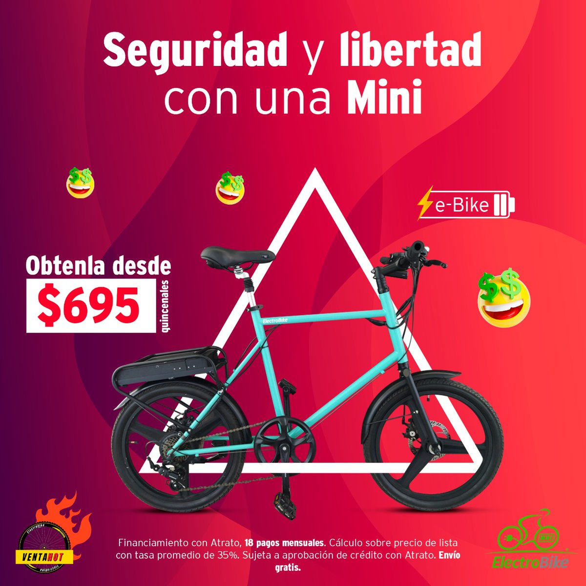 ELECTROBIKE_mx's tweet photo. Últimas horas del #HOTSALE para moverte de forma inteligente en la #Ciudad . 

Que no se te escapen los descuentos en #BiciEléctricas

#ElectroBike #ElectroBici #MejorEnBici

#CompraHoyyPagaDespués https://t.co/rh4LKiGuZZ