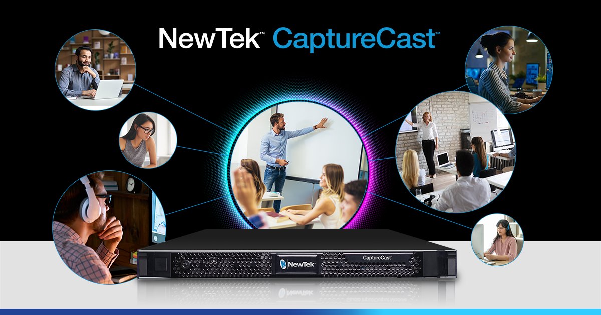 mcavkcm's tweet photo. Great new solution from @Newtek #CaptureCast automation 8 N#NDI inputs microbroadcasting presentation extraction. reach out to @KeyCodeMedia for more info 818-303-3900 https://t.co/WD6d9AeIhb