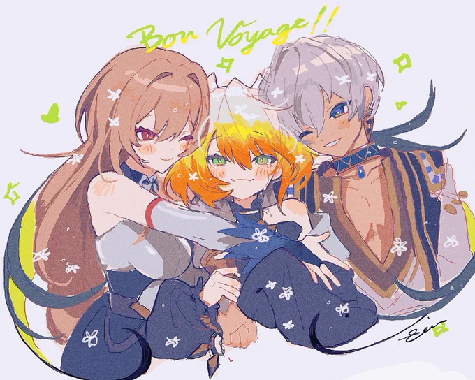 良い旅を!
#絵リッサ #絵ブラヒム #フレン見て 
