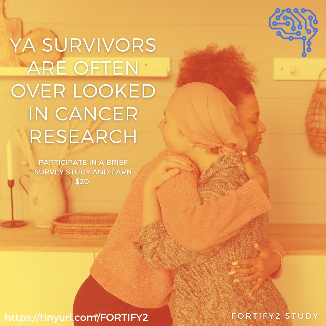HunterPOLab's tweet photo. We are researchers at Hunter College, looking for participants for a research study exploring experiences in survivorship among young adult cancer survivors.SIGN UP HERE:  https://t.co/s17M4hH8Iu #cancersurvivor #cancer  #survivorship  #FORTIFYStudy #research #health https://t.co/Hd2VduBgVM