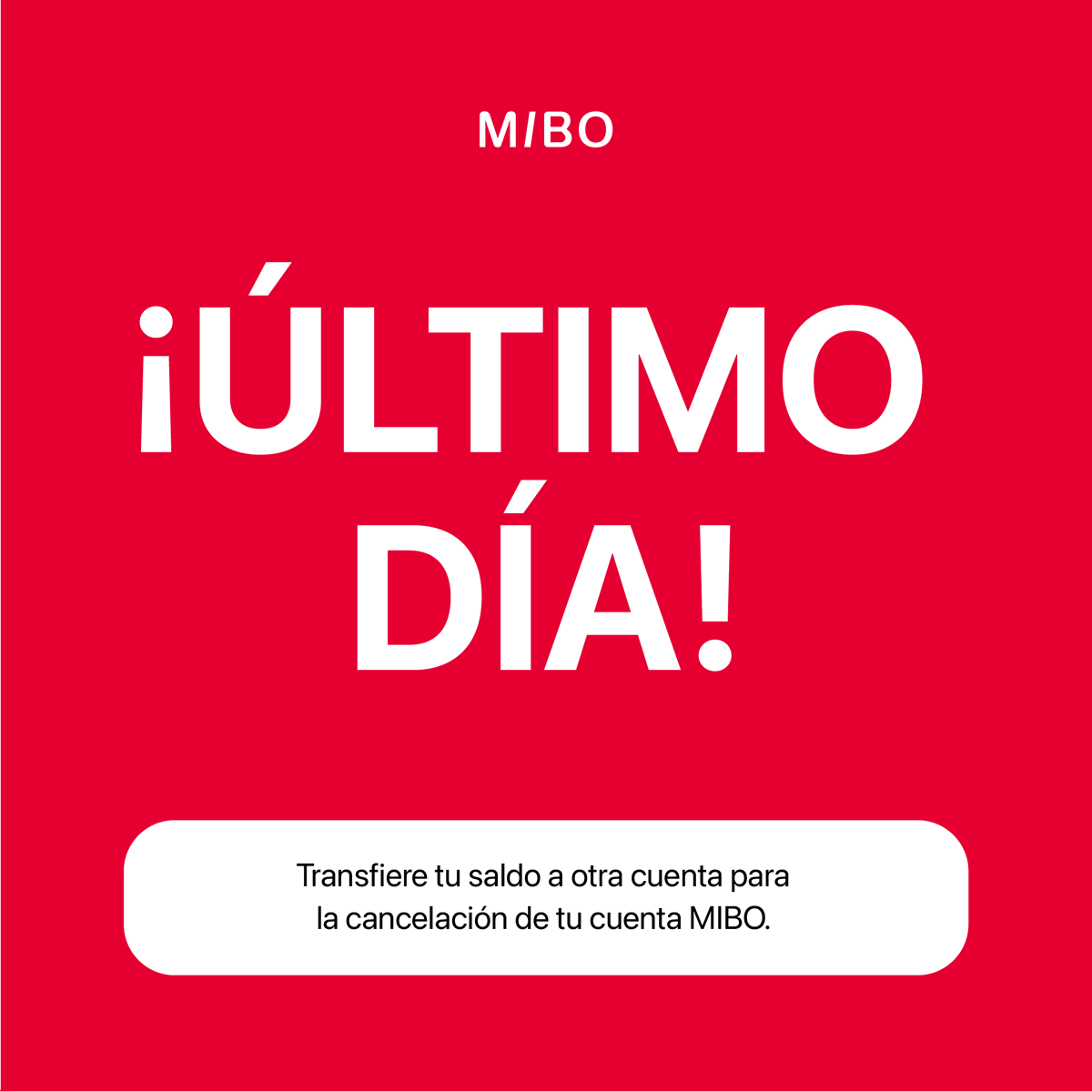 mibomx's tweet photo. ¡La cuenta regresiva terminó! 📢 Hoy es el último día para acceder a tu cuenta, estamos por cerrar operación, no lo pienses más y retira tu dinero. Puedes moverlo a cualquier plataforma financiera, recuerda que una opción es Fondeadora® 👌 ¿Dudas/problemas? ✍️ a: ayuda@mibo.mx https://t.co/2yW1vityzJ