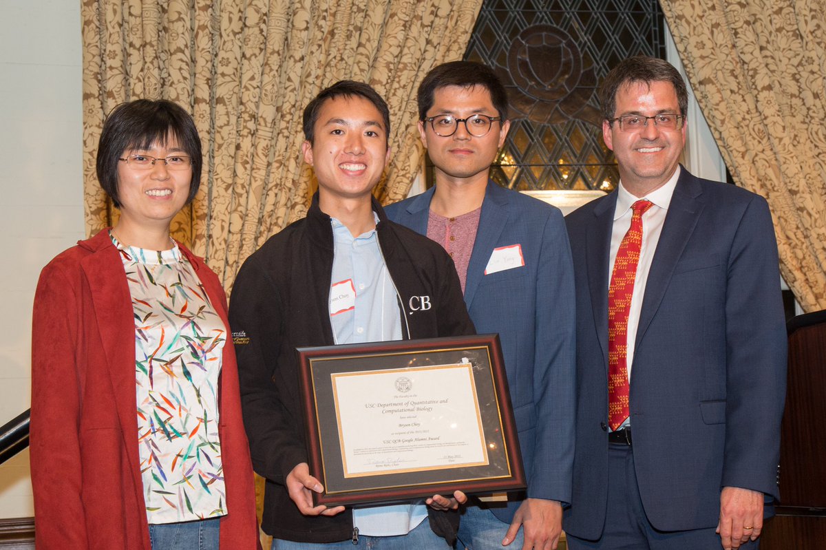 Bryson_Choy's tweet photo. A busy month — @QCB_USC commencement, submitting my senior thesis with @gfudenberg, #RECOMB2022 Satellite conference, and celebrating Mike Waterman’s 80th birthday! https://t.co/EAct5PczqF