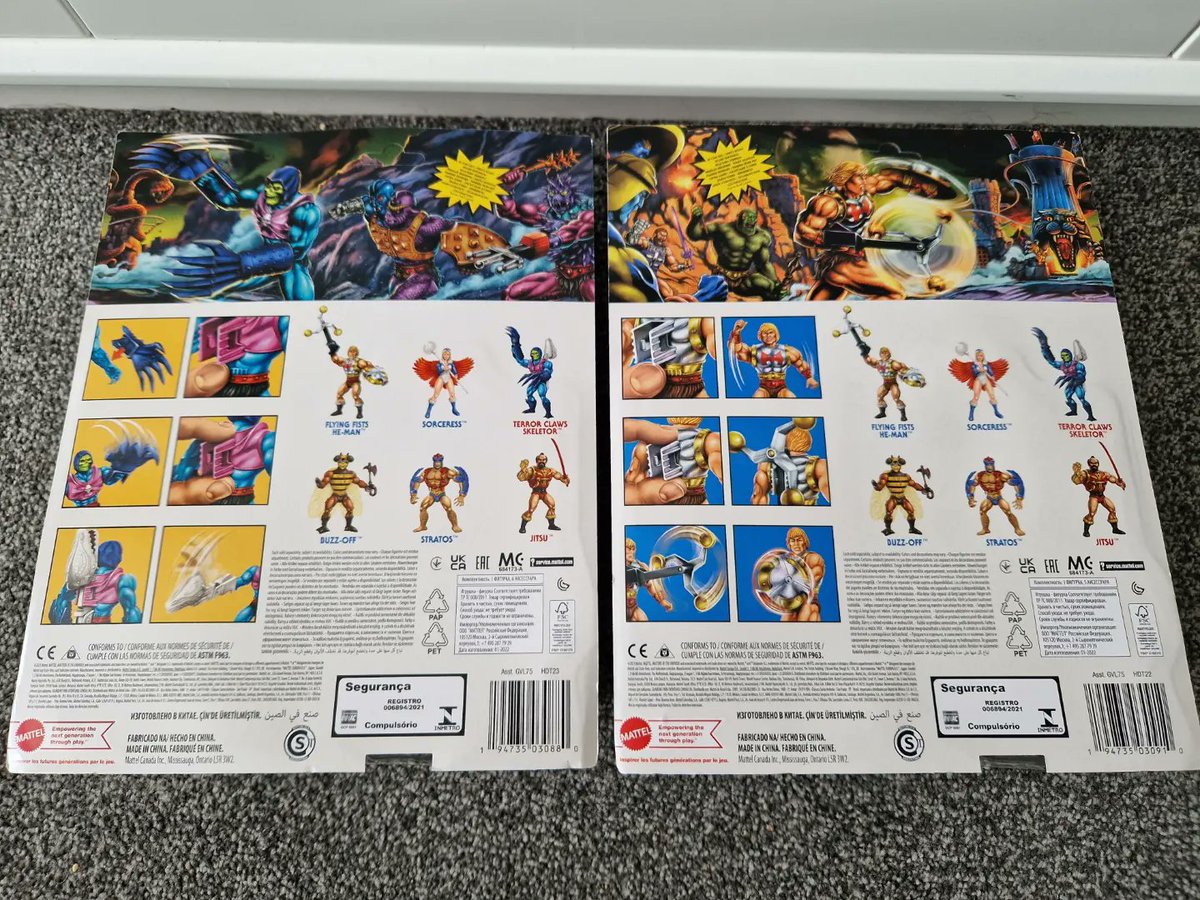 interghost's tweet photo. These two #MastersOfTheUniverse figures are crazy! But very cool 😎 new #Origins versions of #HeMan and #Skeletor
#FlyingFists and #TerrorClaws @Mattel https://t.co/unBeEcczjX