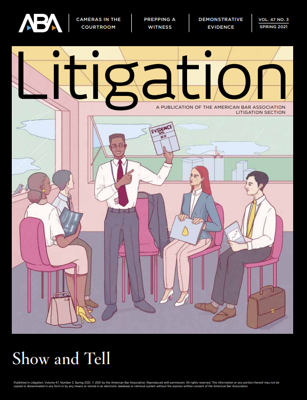 courtanimation's tweet image. You need more than eloquent words to win #verdicts!

As the @ABAesq Litigation Journal explains, jurors expect to be told *and* shown!

Scroll to page 43 of this issue of the journal to learn how #demonstratives can quench your jury’s thirst.
hubs.la/Q01bt1-Z0