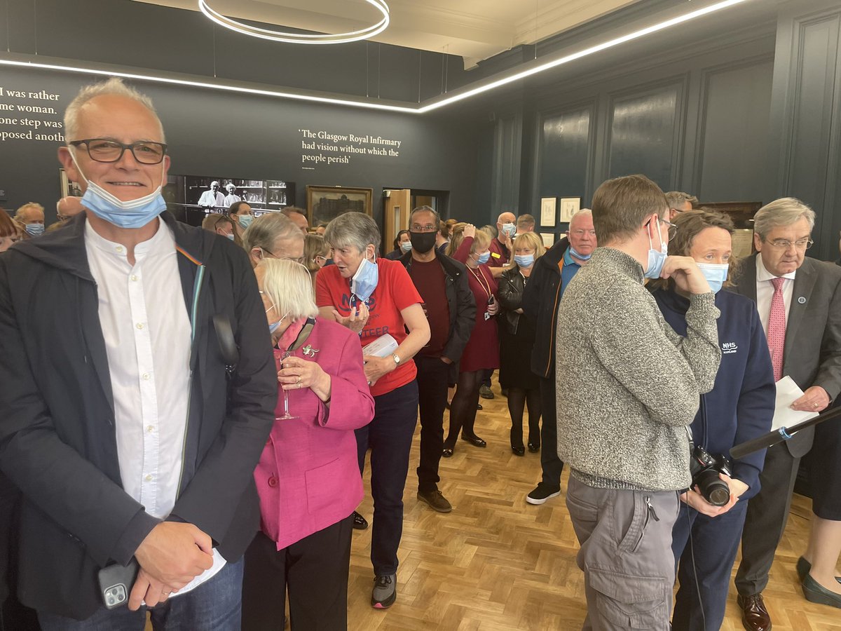 FriendsofGRI's tweet photo. We opened a museum today 💁‍♀️😂

Photo spam incoming😬

Address by Prof Lorimer our chair, John Brown @NHSGGC Chairman and of course Rebecca Strong’s great grandson David Geyer.

Thank you all those who came along and look forward to seeing everyone else very soon ❤️ https://t.co/rONdiPPZm6