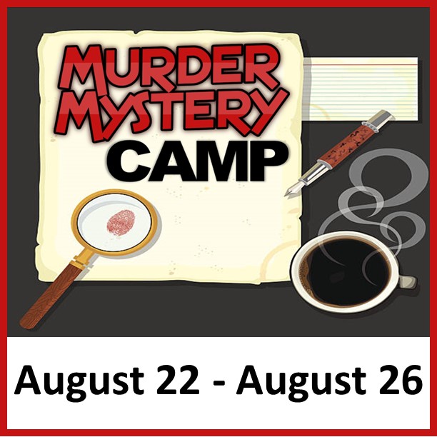 TheBarn8's tweet photo. Murder Mystery Camp (8/22/22 - 8/26/22)  ~ Be a part of a murder mystery performance and solve who done it on the last day!
For more information or to register, go to our website at https://t.co/HQK4OCVSi5 https://t.co/3P7ySqGMKa