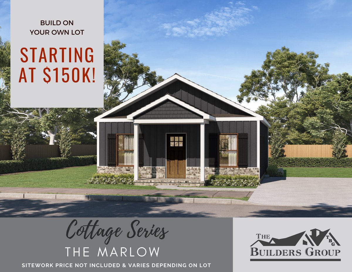 Builders_Group's tweet image. Make a BIG impression with a {SMALL price tag!} 🏡 
•
#homebuilding #cottageseries #residentialconstruction #homebuilder #buildonyourlot #BuildOnYourLand