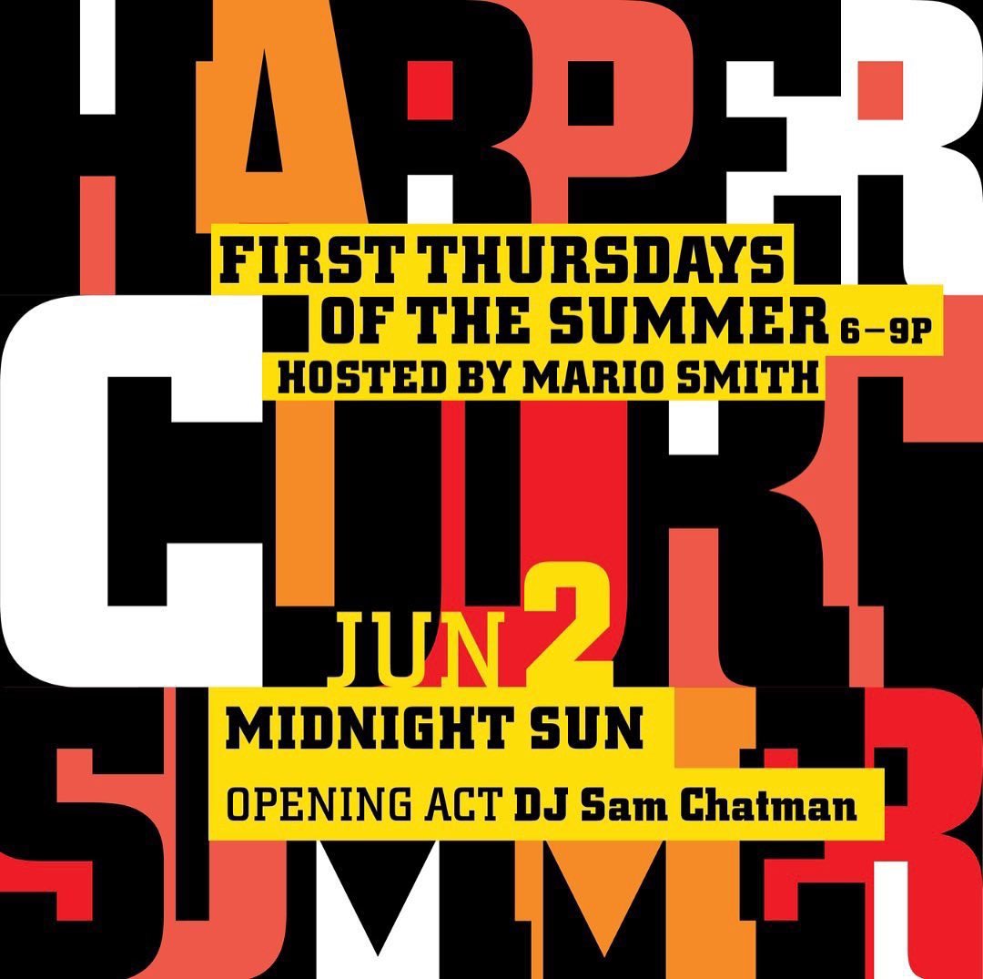 marioinhydepark's tweet photo. See you this Thursday and every first Thursday through August for the Harper Court Summer Music Series! We kick it off at 6 pm and we welcome in Midnight Sun and setting it off is the legend DJ Sam Chatman! #Silverroom #UofC #HarperCourt #HydePark https://t.co/cmAckvX8DO