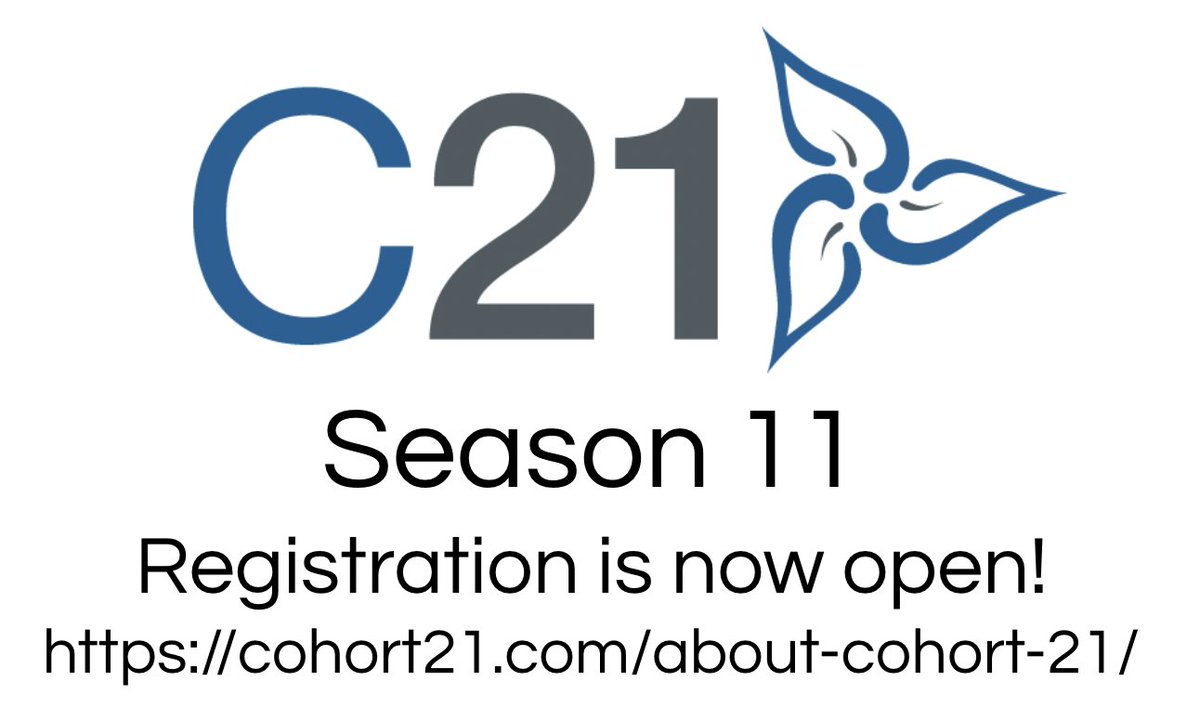Season 11 Registration is now open! cohort21.com/about-cohort-2… #cohort21