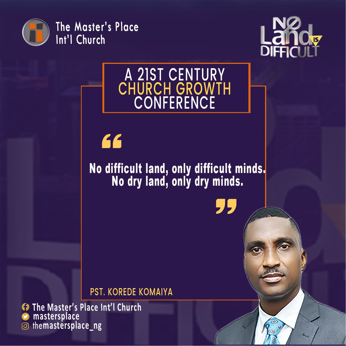 mastersplace's tweet photo. #NLID2022
#NLID
#ChurchGrowthConference
#ChurchGrowth
#MinistersConference https://t.co/TQuw7g2vEs