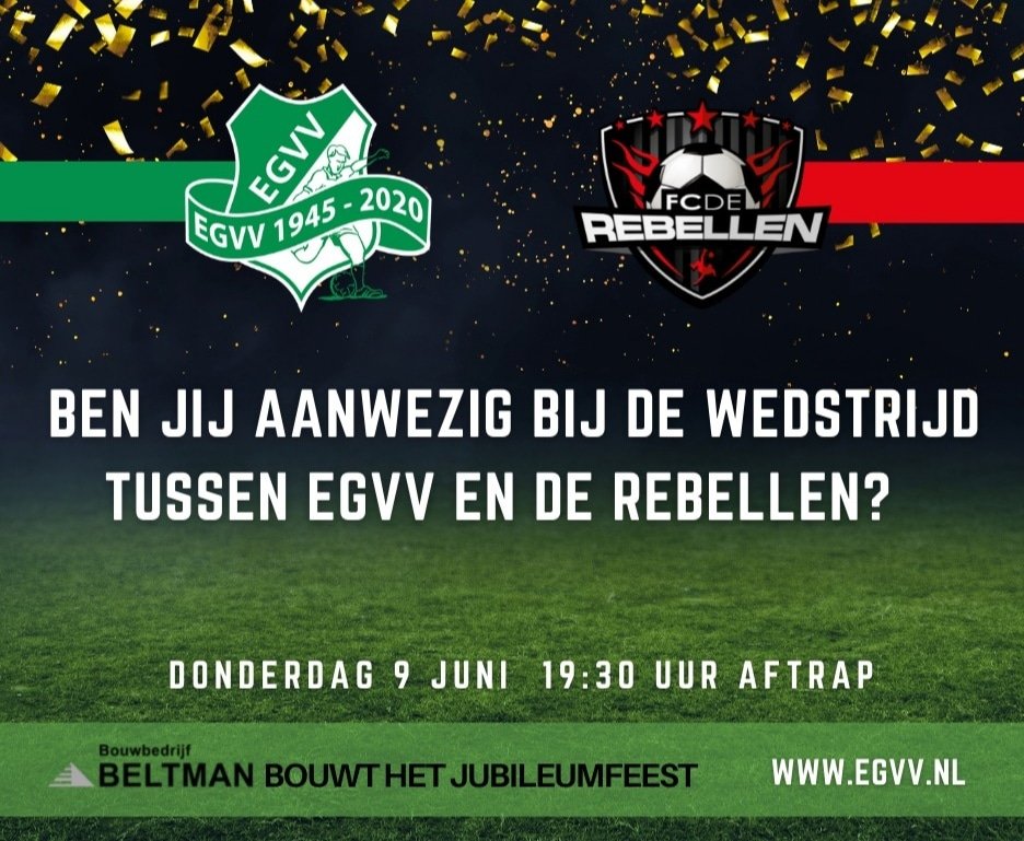 EGVV_Gelselaar's tweet photo. Er zijn nog kaarten voor de wedstrijd tegen @FCdeRebellen te koop! https://t.co/A8qYIov8hF https://t.co/jFiQbC7iSn