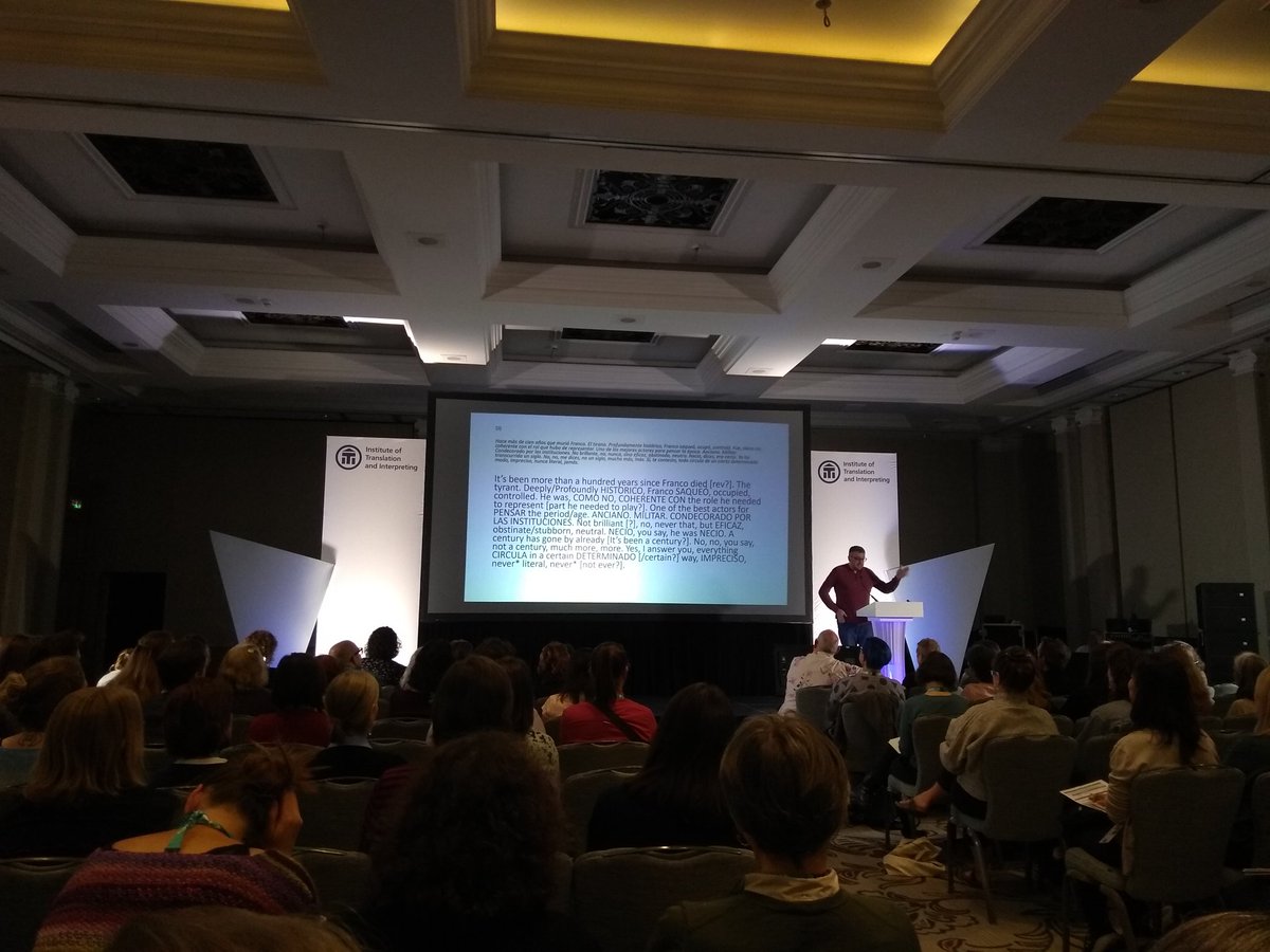 NicholasNicou's tweet photo. Day one of the @ITIUK Conference has now come to a close after some more excellent talks. Daniel Hahn's keynote speech offered a welcome reminder of the benefits of reflecting on our #translation process and sharing this with our peers. #ITIConf22 #t9n #xl8 https://t.co/uZCvlpVu0T