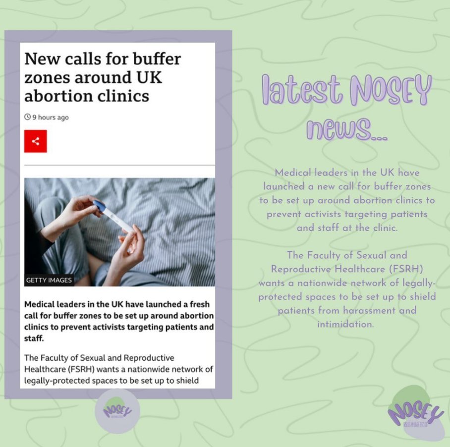 NoseyMagazine22's tweet photo. NOSEY NEWS 📰

Pro-choice campaigners are hoping buffer zones will become the norm to allow women to have an abortion without being harassed or intimidated.

What do you think about this?

#noseymagazine https://t.co/TWP8rsgBVR