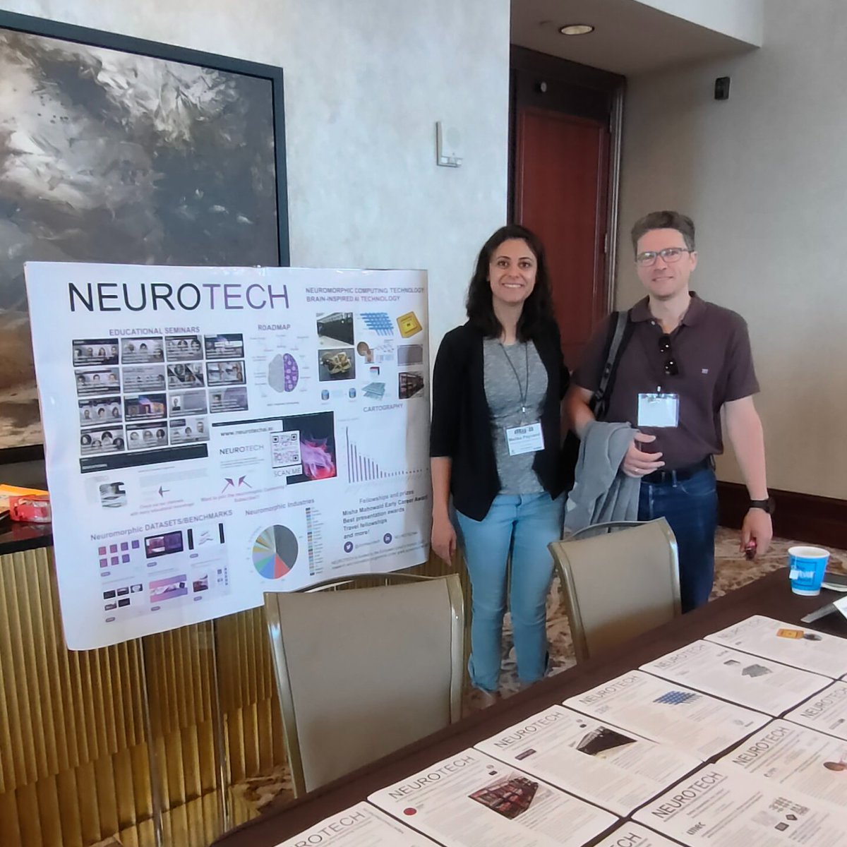 SCORE Lab (@scorelabus) on Twitter photo We're at #ISCAS2022! <a href="/MelikaPayvand/">Melika Payvand</a> and <a href="/alinaresb/">Alejandro Linares</a> at the <a href="/JoinNeurotech/">JoinNEUROTECH</a> booth. Be sure to meet them and learn more about #NeuromorphicEngineering and the #neuromorphic community! We're at #ISCAS2022! <a href="/MelikaPayvand/">Melika Payvand</a> and <a href="/alinaresb/">Alejandro Linares</a> at the <a href="/JoinNeurotech/">JoinNEUROTECH</a> booth. Be sure to meet them and learn more about #NeuromorphicEngineering and the #neuromorphic community!