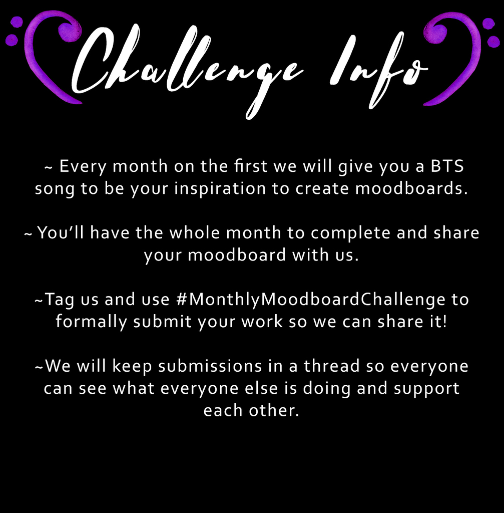 Tomorrow is the start of a new Monthly Moodboard Challenge! Make sure you've finished this month's and get ready for a new song to inspire you! #MonthlyMoodboardChallenge