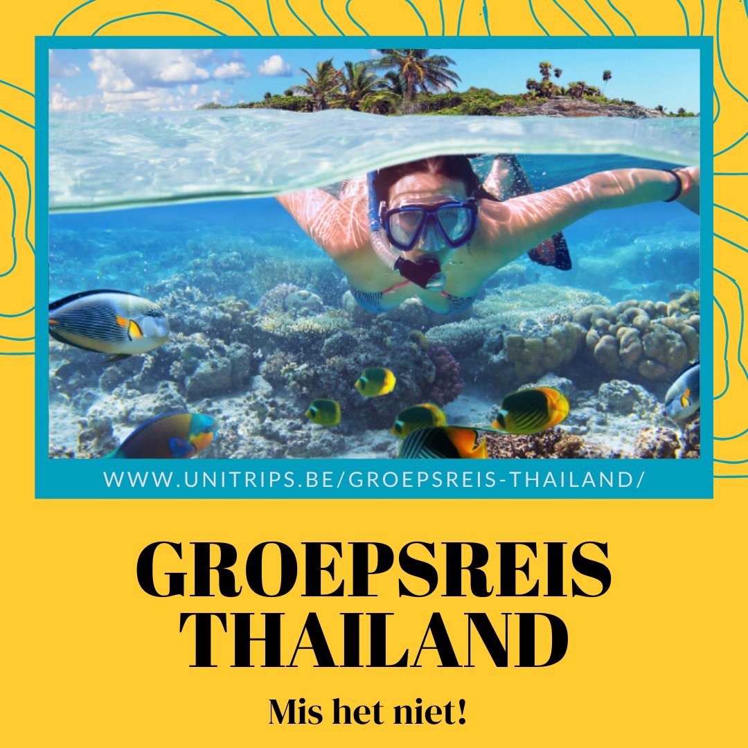 Mis onze fantastische groepsreis naar Thailand zeker niet! 📣☀️🍜⁠
⁠
Krabi zal de laatste stop van onze onvergetelijke reis worden! Geniet van de prachtige onderwaterwereld die hier te ontdekken valt. 🐠⁠
⁠
Surf naar: unitrips.be/groepsreis-tha…