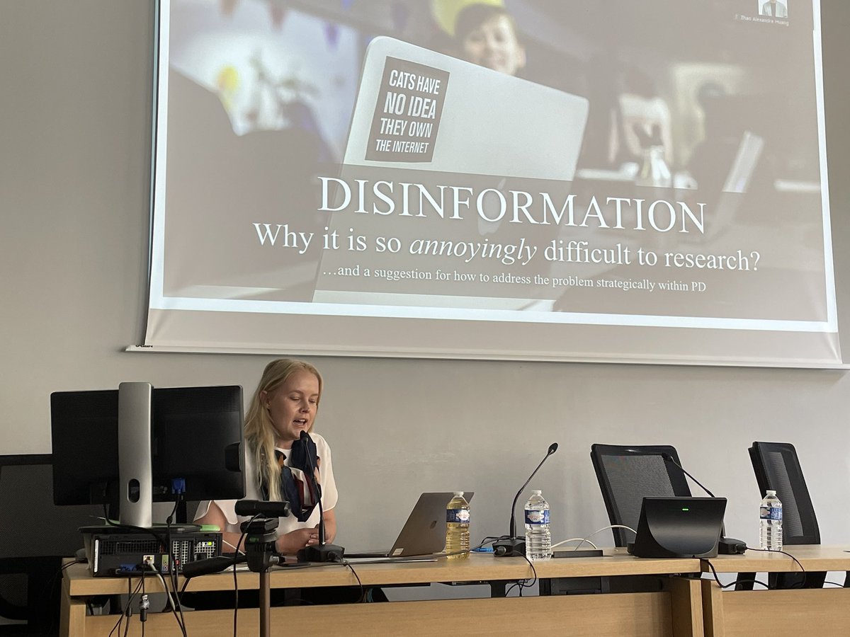 TaniaGomeZapata's tweet photo. Today early scholars presented their work in front of top academics in PD in Paris at the @ICA_PD post-conference Disruption in #PublicDiplomacy: Emerging Research &amp; Changing Practices #ica22. Big applause to them 👏🏼 ⭐️. I was in the same place 4 years ago at #ica2018 in Prague. https://t.co/xrw0CbQgZG