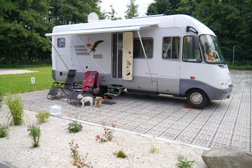 Camping season is here. Get the whole family ready for nature with our #permeablepaving, perfect for any campground. 🚐