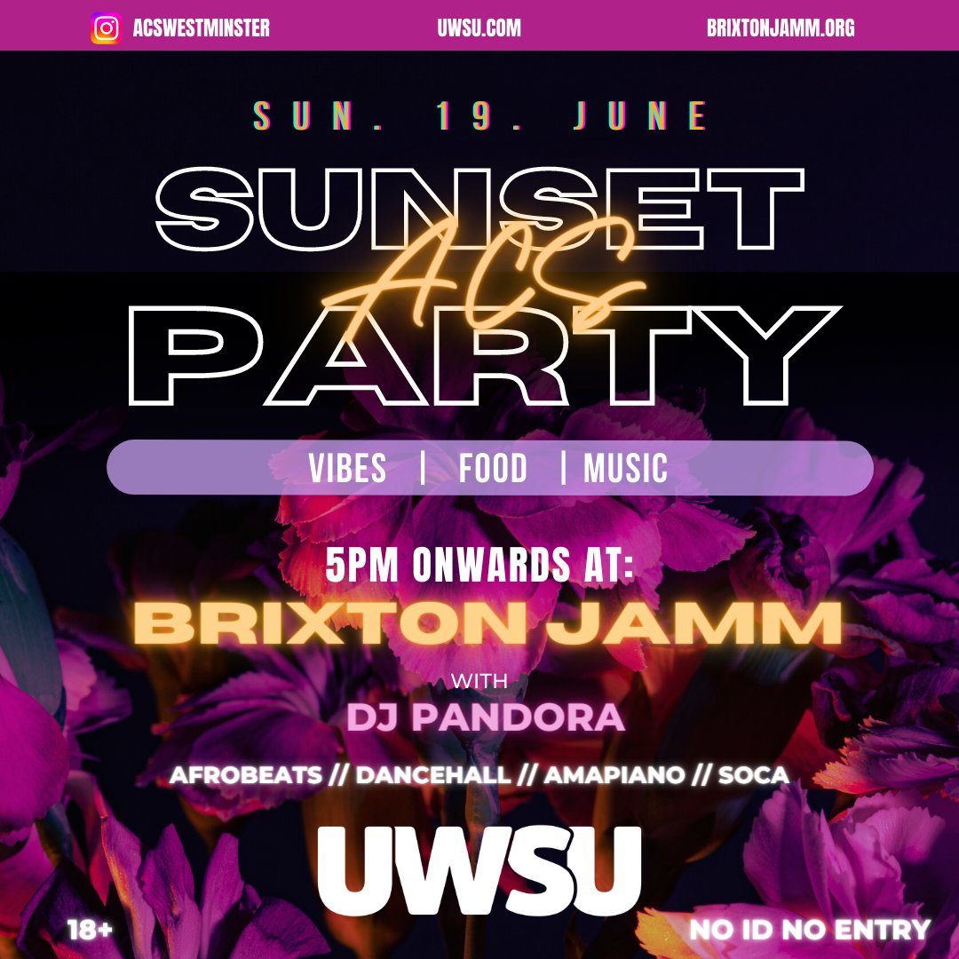 University of Westminster ACS tweet media