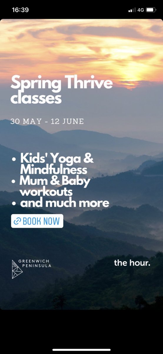 thehourltd's tweet photo. Calling Greenwich residents:
Free well-being festival.
🧘🏽‍♀️Kids’ yoga
🏃‍♂️Outdoor workouts
🩰 Ballet Barre &amp; Pilates
🎨 Art therapy and workshops

On now. Book: https://t.co/QHfuitLlTR

#greenwichhour https://t.co/uxEkDrDHTU