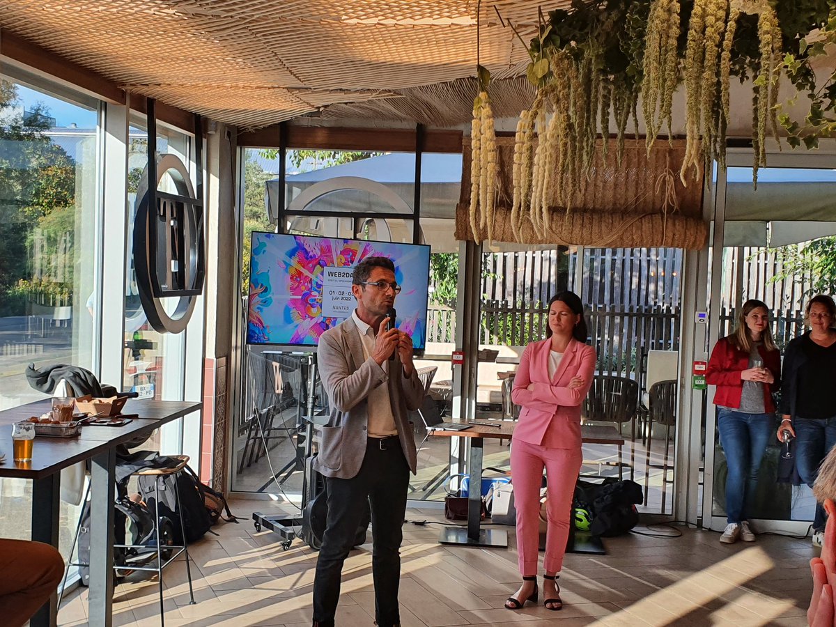 "L'événement tech le plus dingue de France est de retour" lancement par <a href="/C_Nebbula/">Constance Nebbula</a> du millésime 2022 #web2day
<a href="/franckytrichet/">Francky TRICHET</a> à mis en valeur toutes les thématiques qui seront éclairées durant l'événement et qui sont présentes sur le territoire.