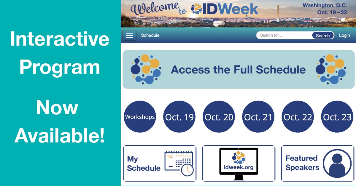 IDWeek on Twitter "The Interactive Program 🗓️ for IDWeek2022 is now